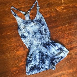 Tye dye boho hippie romper